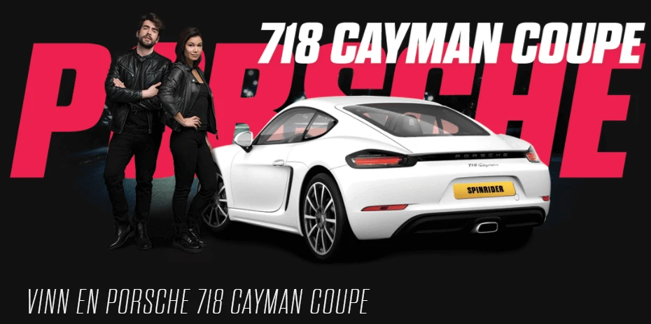 Porsche 718 Cayman Coupe Reklameannonse Sprin Rider