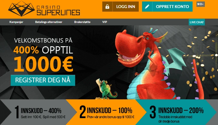 Hjemmeside Superlines Casino