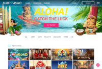 Surf Casino hemsida