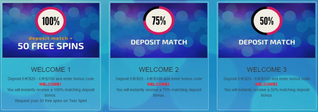 Velkomstbonus Trada Casino