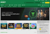 Unibet Casino hemsida