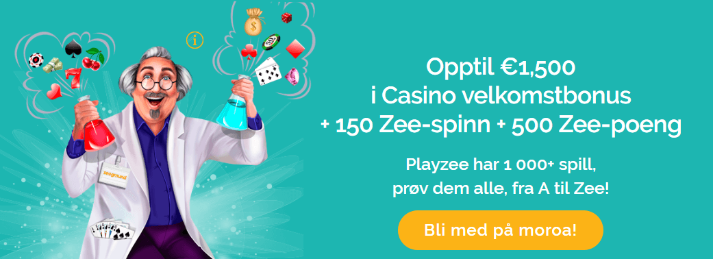 Velkomstbonus Zee Casino